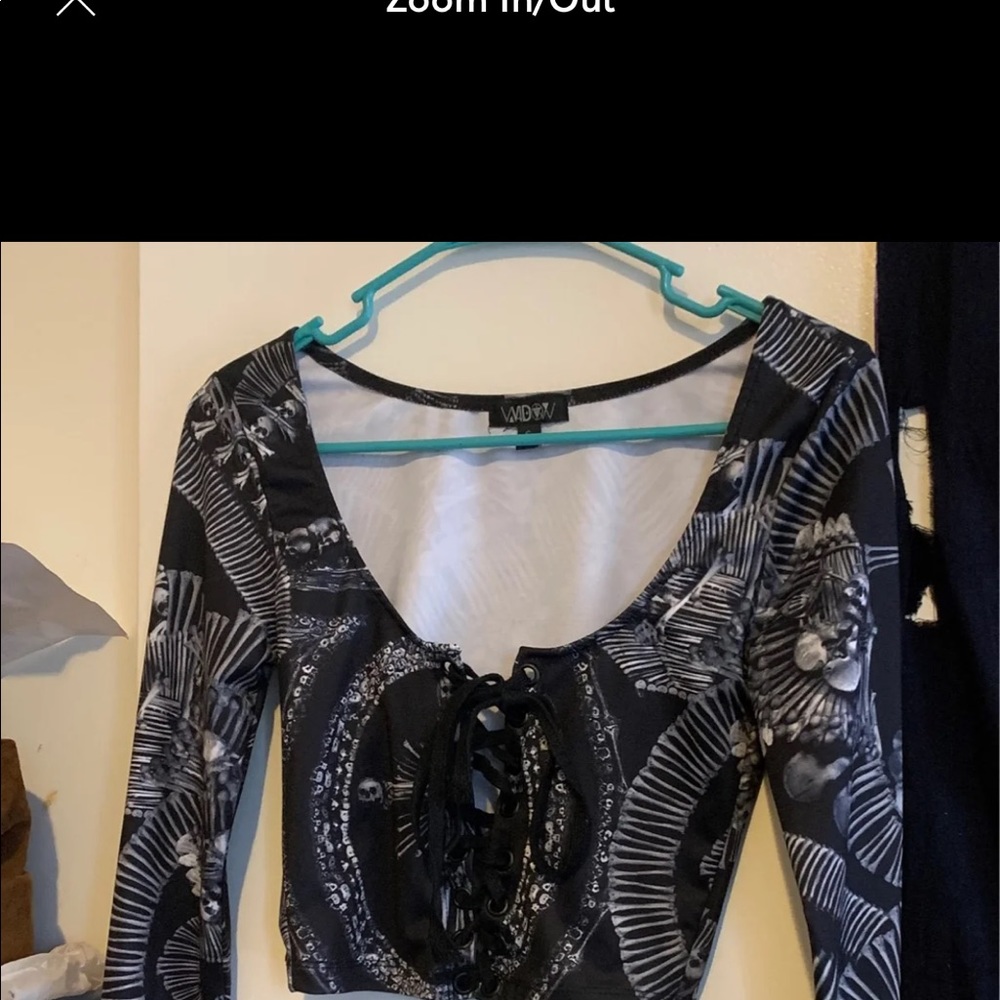 Widow catacombs crop top
